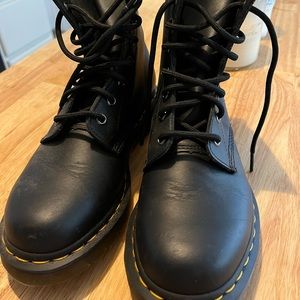 Black Doc Marten boots